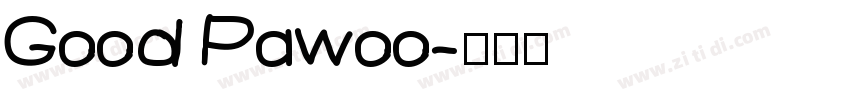 Good Pawoo字体转换